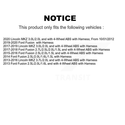 ABS Wheel Speed Sensor Front Left SEN-2ABS2838 For Ford Fusion Lincoln MKZ