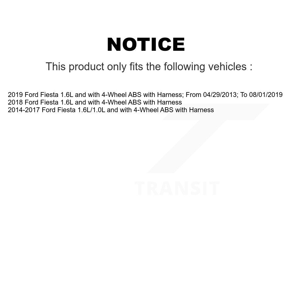 ABS Wheel Speed Sensor Front SEN-2ABS2956 For Ford Fiesta