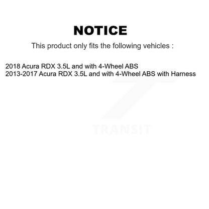 ABS Wheel Speed Sensor Front Left SEN-2ABS2959 For Acura RDX