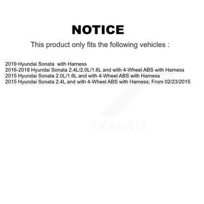 ABS Wheel Speed Sensor Front SEN-2ABS3155 For Hyundai Sonata