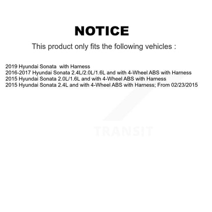 ABS Wheel Speed Sensor Front Right SEN-2ABS3156 For Hyundai Sonata
