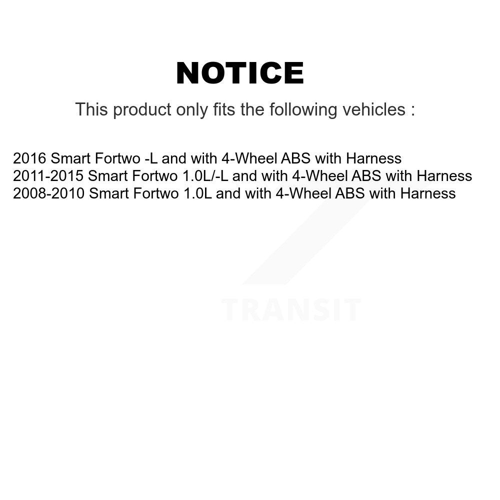 ABS Wheel Speed Sensor Front SEN-2ABS3218 For Smart Fortwo with Harness