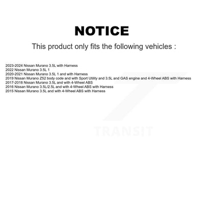 ABS Wheel Speed Sensor Front SEN-2ABS3226 For Nissan Murano