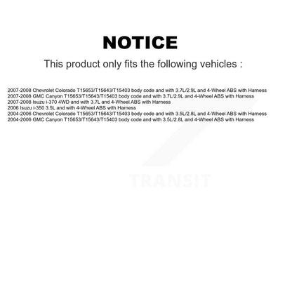 ABS Wheel Speed Sensor Front SEN-2ABS3299 For Chevrolet Colorado GMC Canyon
