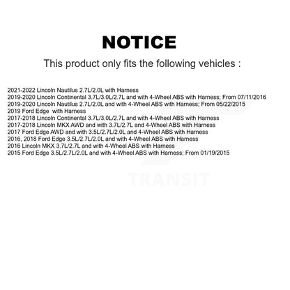 ABS Wheel Speed Sensor Front SEN-2ABS3960 For Ford Edge Lincoln MKX Nautilus