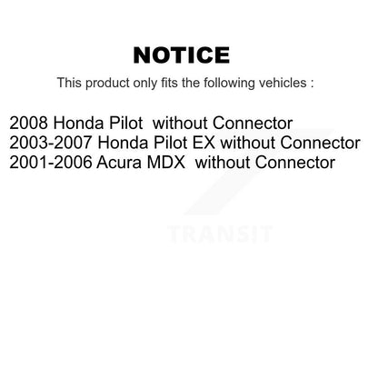 HVAC Blower Motor Resistor Rear SEN-2BMR0030 For Honda Pilot Acura MDX