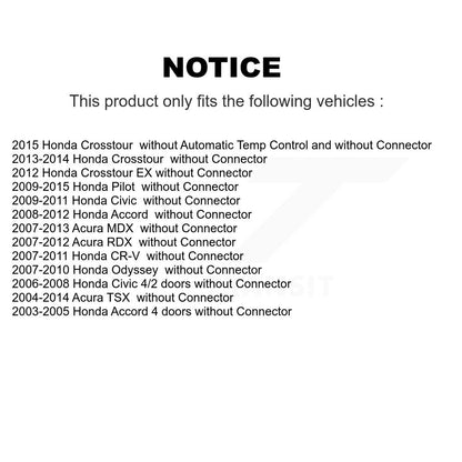 HVAC Blower Motor Resistor SEN-2BMR0033 For Honda Civic CR-V Accord Acura Pilot