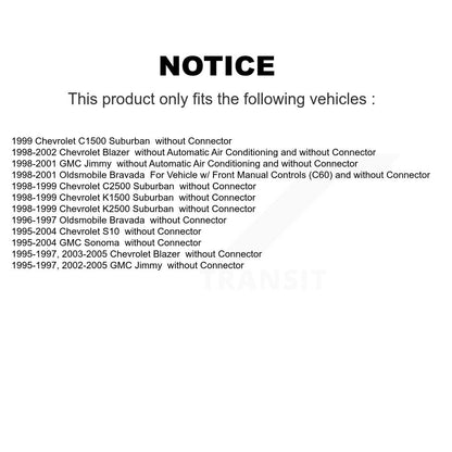 HVAC Blower Motor Resistor SEN-2BMR0078 For Chevrolet GMC S10 Blazer Jimmy K1500