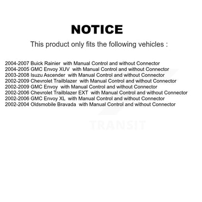 HVAC Blower Motor Resistor SEN-2BMR0097 For Chevrolet GMC Trailblazer Envoy XL