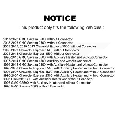 HVAC Blower Motor Resistor Rear SEN-2BMR0141 For GMC Chevrolet Savana 2500 3500