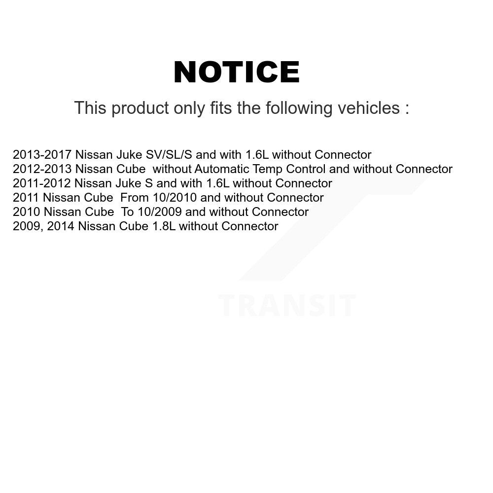 HVAC Blower Motor Resistor SEN-2BMR0217 For Nissan Juke Cube