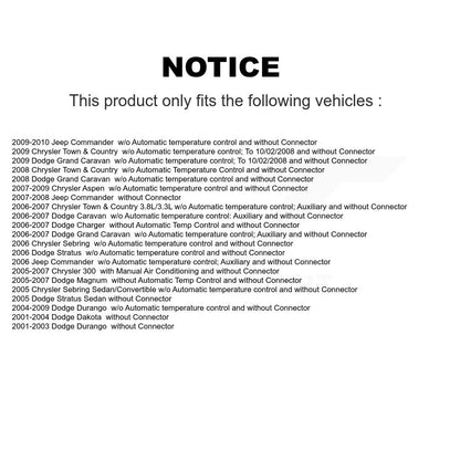 HVAC Blower Motor Resistor SEN-2BMR0278 For Dodge Grand Caravan Dakota Chrysler