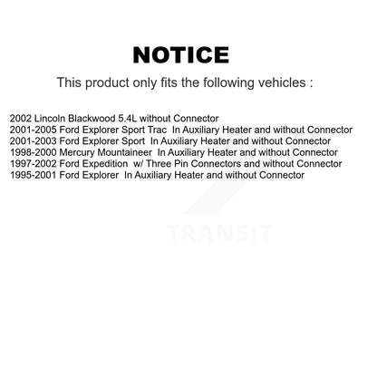 HVAC Blower Motor Resistor SEN-2BMR0291 For Ford Explorer Sport Trac Expedition