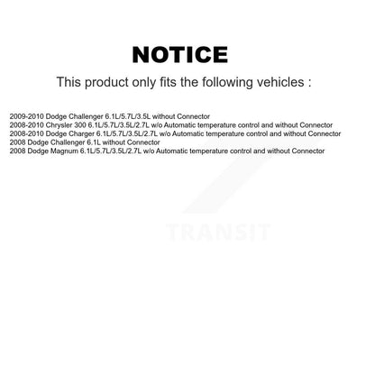HVAC Blower Motor Resistor SEN-2BMR0356 For Dodge Chrysler 300 Charger Magnum