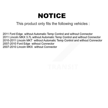 HVAC Blower Motor Resistor SEN-2BMR0473 For Ford Edge Lincoln MKX MKT
