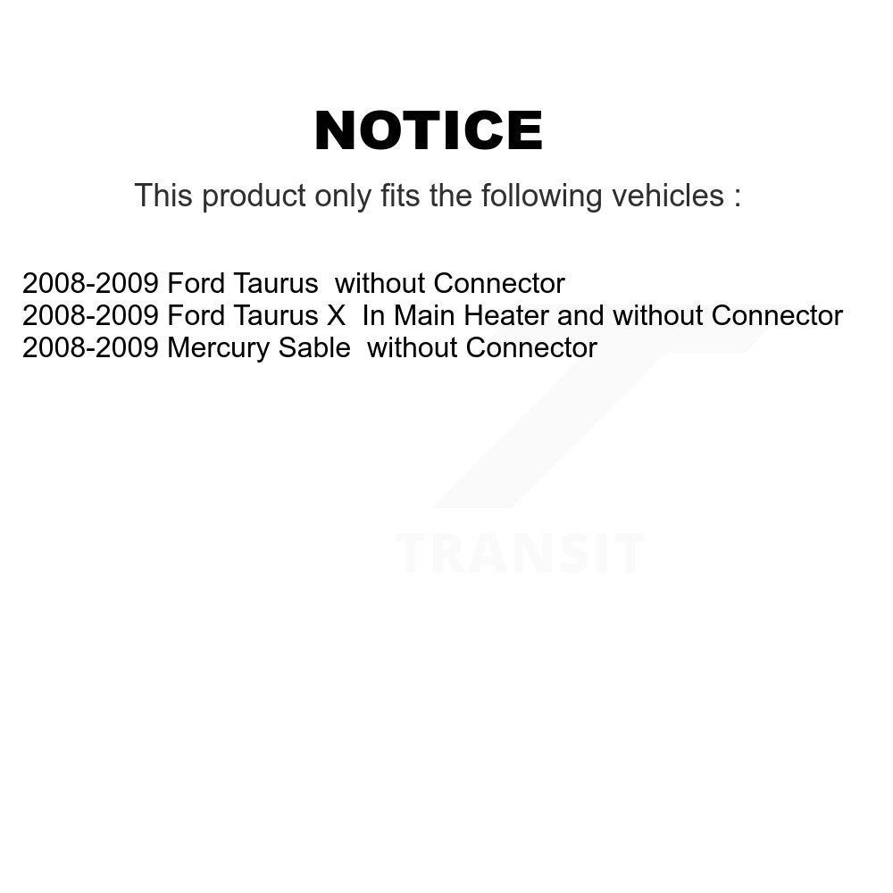 HVAC Blower Motor Resistor SEN-2BMR0538 For Ford Taurus X Mercury Sable