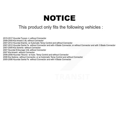 HVAC Blower Motor Resistor SEN-2BMR0583 For Hyundai Elantra Santa Fe Tucson Kia