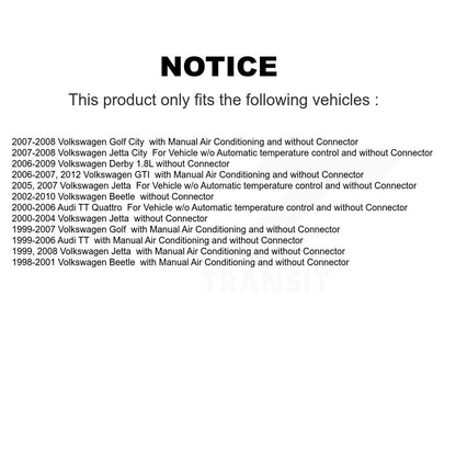 HVAC Blower Motor Resistor SEN-2BMR1001 For Volkswagen Jetta Golf Beetle City TT