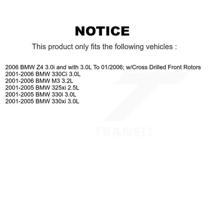 Brake Pads Wear Sensor Front SEN-2BWS0123 For BMW 330Ci M3 325xi 330i Z4 330xi