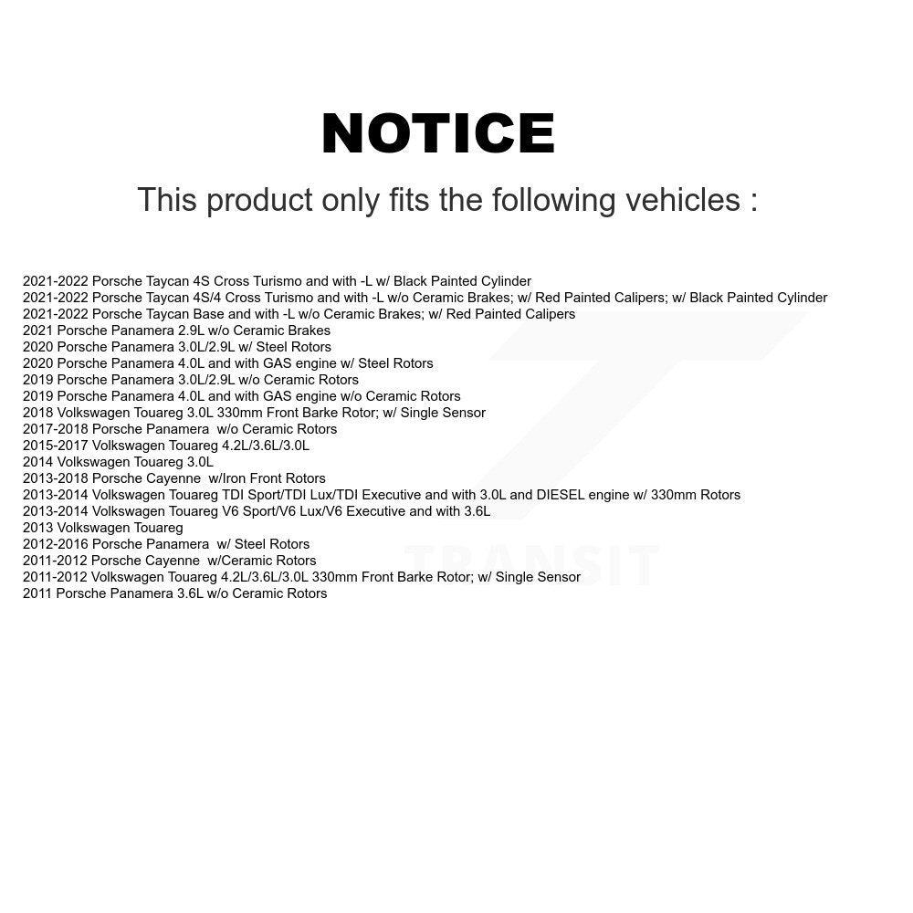 Brake Pads Wear Sensor SEN-2BWS0226 For Porsche Volkswagen Touareg Cayenne