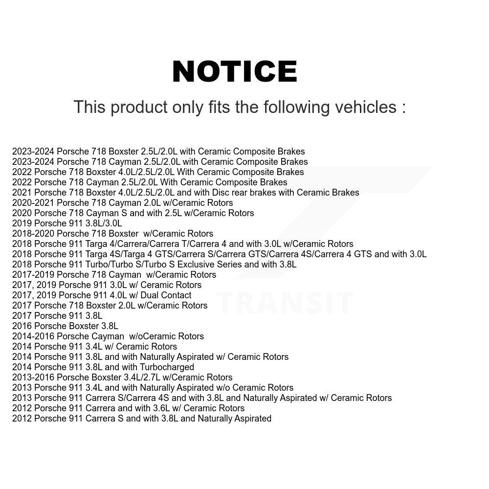 Brake Pads Wear Sensor SEN-2BWS0234 For Porsche 911 718 Cayman Boxster