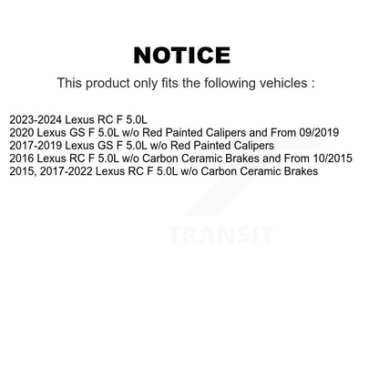 Brake Pads Wear Sensor Front SEN-2BWS0392 For Lexus RC F GS 5.0L