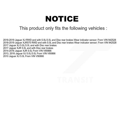 Brake Pads Wear Sensor Rear SEN-2BWS0419 For Jaguar XJ XJR XJR575