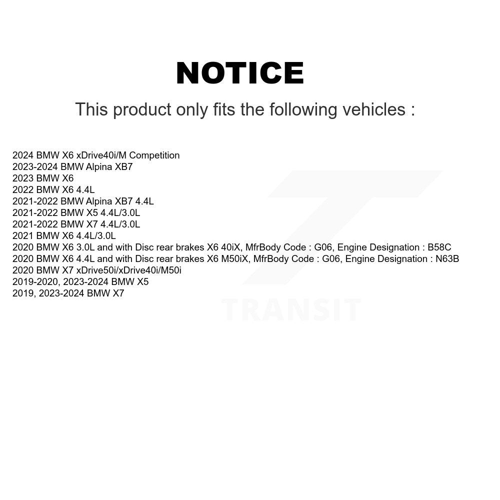Brake Pads Wear Sensor Rear SEN-2BWS0454 For BMW X5 X7 X6 Alpina XB7