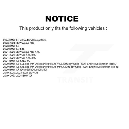 Brake Pads Wear Sensor Rear SEN-2BWS0454 For BMW X5 X7 X6 Alpina XB7