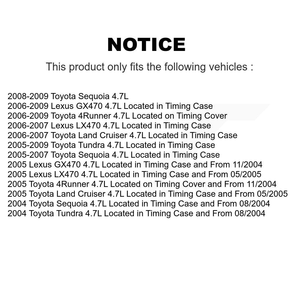Engine Camshaft Position Sensor SEN-2CAM0335 For Toyota Tundra 4Runner Sequoia