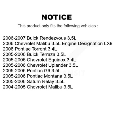 Engine Crankshaft Position Sensor SEN-2CRK0311 For Chevrolet Pontiac Malibu G6