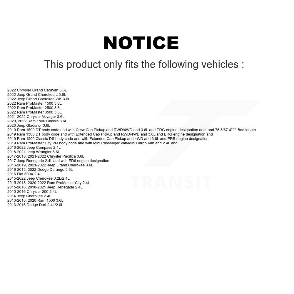 Engine Crankshaft Position Sensor SEN-2CRK0358 For Ram Jeep 1500 Cherokee Grand