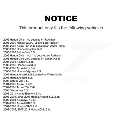 Engine Coolant Temperature Sensor SEN-2CTS0047 For Honda Civic Accord CR-V Acura