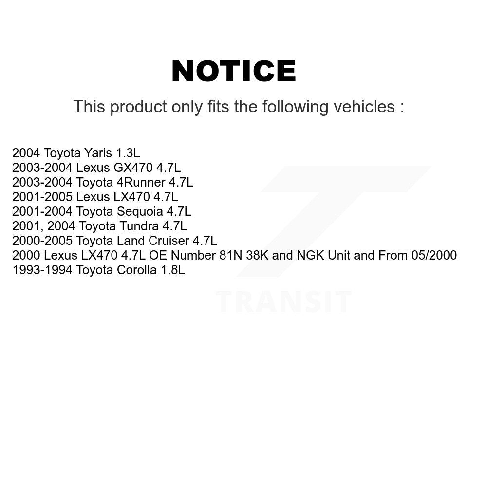 Ignition Knock (Detonation) Sensor SEN-2KNC0064 For Toyota 4Runner Tundra Lexus