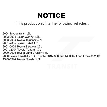 Ignition Knock (Detonation) Sensor SEN-2KNC0064 For Toyota 4Runner Tundra Lexus