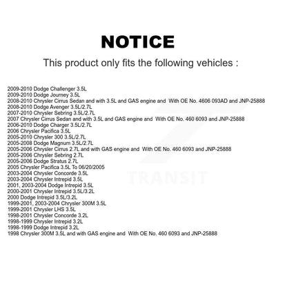 Ignition Knock (Detonation) Sensor SEN-2KNC0201 For Dodge Chrysler Journey 300