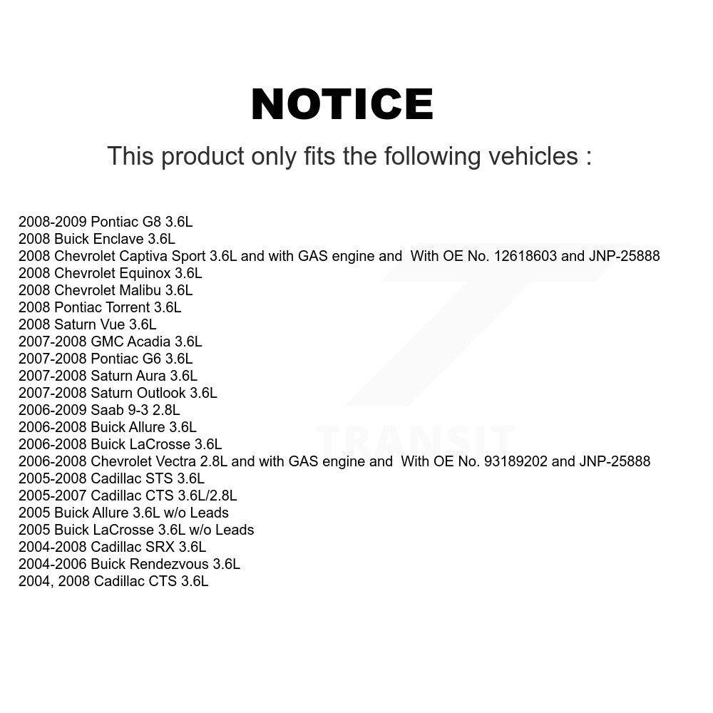 Ignition Knock (Detonation) Sensor SEN-2KNC0416 For Buick Pontiac LaCrosse G6 G8
