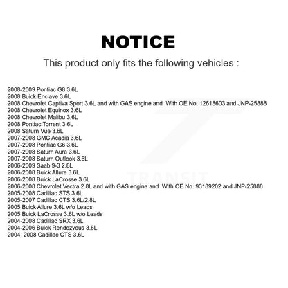 Ignition Knock (Detonation) Sensor SEN-2KNC0416 For Buick Pontiac LaCrosse G6 G8