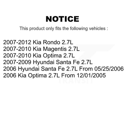 Ignition Knock (Detonation) Sensor Right SEN-2KNC0456 For Hyundai Santa Fe Kia