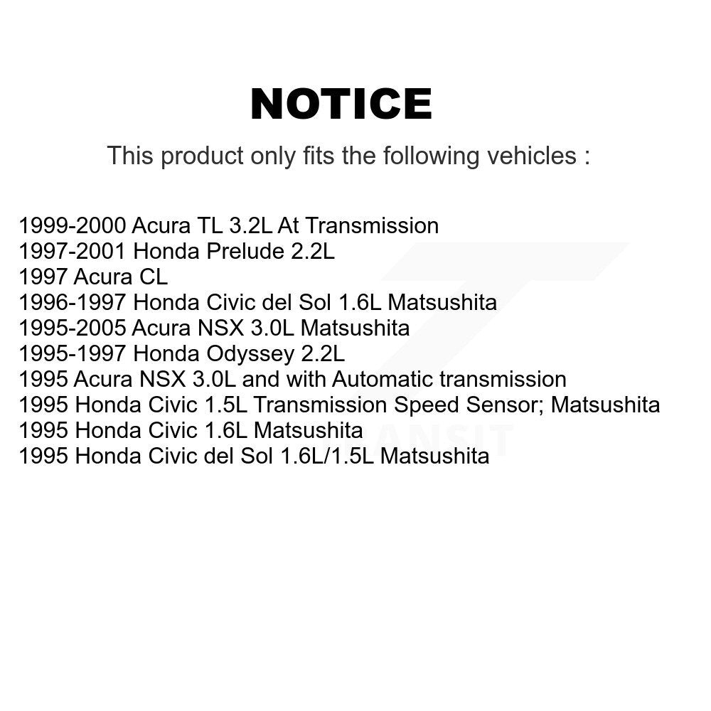 Speed Sensor For Honda Prelude Acura TL Civic del Sol Odyssey NSX