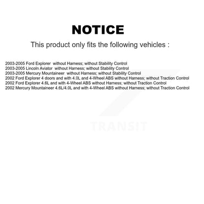 ABS Wheel Speed Sensor Rear SEN-2VSS0018 For Ford Explorer Lincoln Aviator