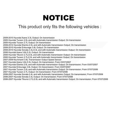 Vehicle Speed Sensor SEN-2VSS0021 For Hyundai Elantra Sonata Tucson Tiburon Kia