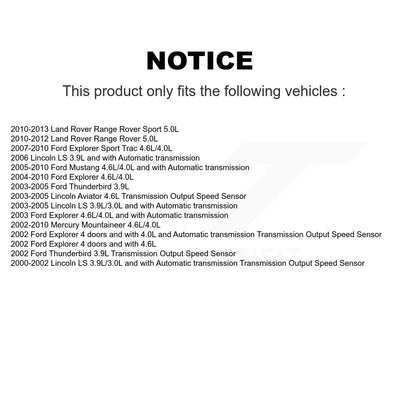 Vehicle Speed Sensor SEN-2VSS0049 For Ford Mustang Explorer Sport Trac Land LS