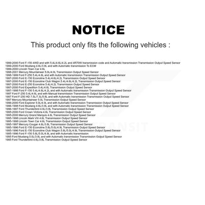 Vehicle Speed Sensor SEN-2VSS0054 For Ford F-150 Mustang Explorer F-250 HD Grand