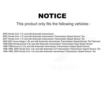 Speed Sensor For Honda Civic Accord Acura Integra CL