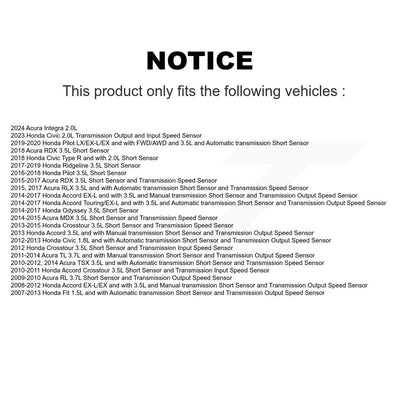 Vehicle Speed Sensor SEN-2VSS0075 For Honda Civic Accord Fit Acura Odyssey Pilot