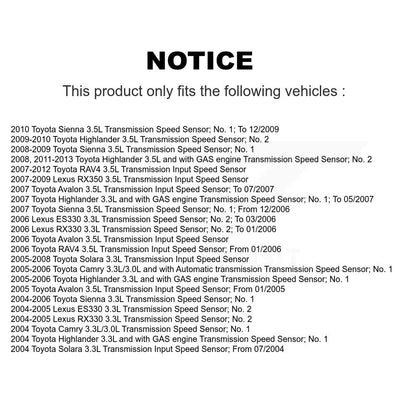 Vehicle Speed Sensor SEN-2VSS0078 For Toyota RAV4 Sienna Highlander Lexus Camry