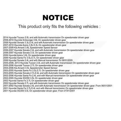 Vehicle Speed Sensor SEN-2VSS0087 For Hyundai Tucson Sonata Santa Fe Azera Kia