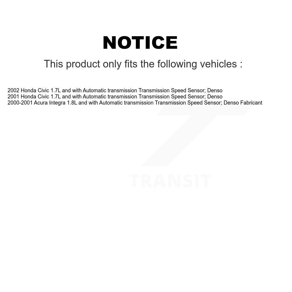 Vehicle Speed Sensor SEN-2VSS0094 For Acura Integra