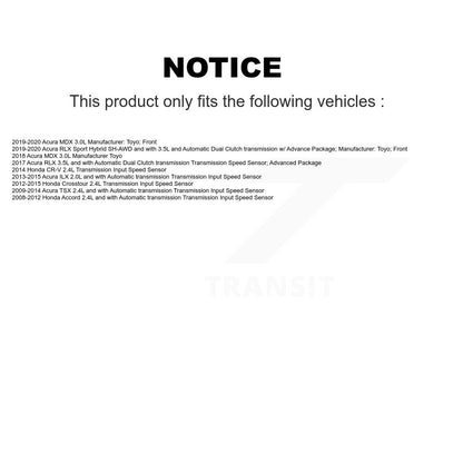 Vehicle Speed Sensor SEN-2VSS0104 For Honda Accord CR-V Acura MDX TSX ILX RLX